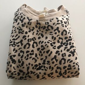 H&M leopard print sweatshirt cos
